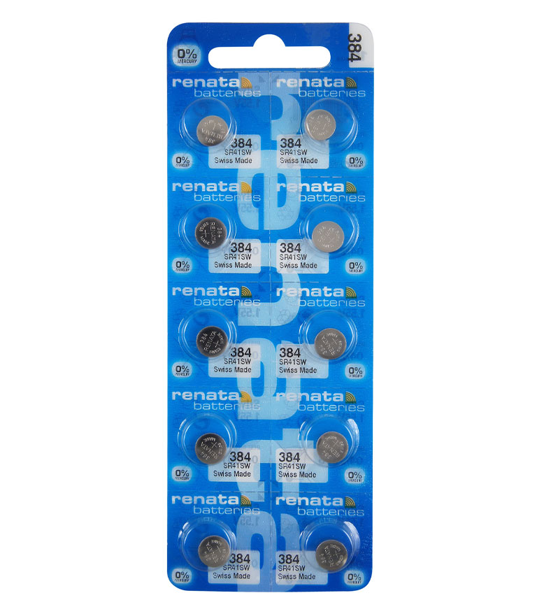 RENATA ΜΠΑΤΑΡΙΕΣ ΡΟΛΟΓΙΟΥ 384/SR41/392/G3/AG3 1.55V 45mAh SILVER OXIDE 1 ΤΕΜ. 10/BLISTER