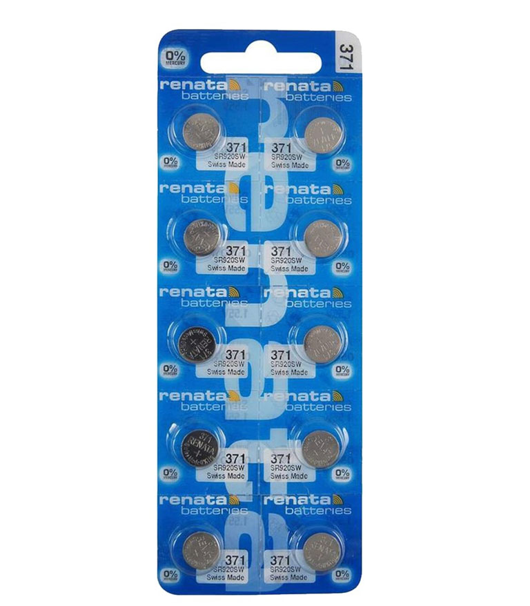 RENATA ΜΠΑΤΑΡΙΕΣ ΡΟΛΟΓΙΟΥ 371/LR69/LR920/SR69/AG6 1.55V 35mAh SILVER OXIDE 1 ΤΕΜ. 10/BLISTER