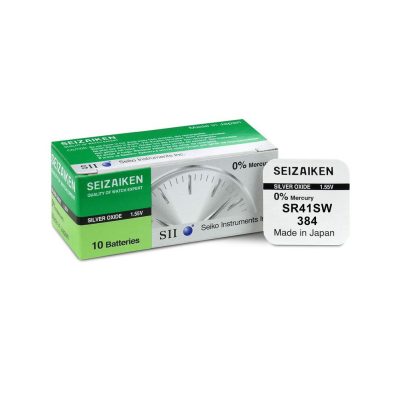 SEIZAIKEN SEIKO ΜΠΑΤΑΡΙΕΣ ΡΟΛΟΓΙΟΥ 384/SR41/392/G3/AG3 1.55V 45mAh SILVER OXIDE 1 ΤΕΜ/BLISTER
