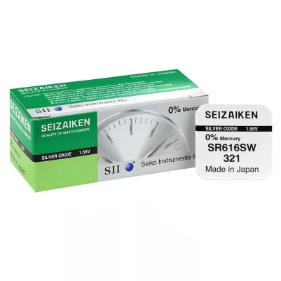 SEIZAIKEN SEIKO ΜΠΑΤΑΡΙΕΣ ΡΟΛΟΓΙΟΥ 321/SR616SW/V321/SR65 1.55V 16mAh SILVER OXIDE 1 ΤΕΜ/BLISTER