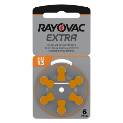 RAYOVAC ΜΠΑΤΑΡΙΕΣ ΑΚΟΥΣΤΙΚΩΝ ΒΑΡΗΚΟΪΑΣ EXTRA ADVANCED SIZE 13 PR675/PR44/ZA675 1.45V 310mAh 6/BLISTER