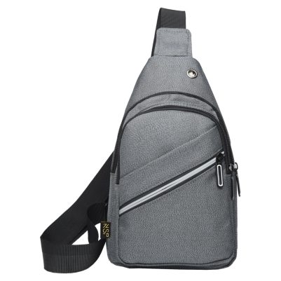 NSP N120 SPORT ΤΣΑΝΤΑΚΙ CROSSBODY 7.5L ΥΦΑΣΜΑΤΙΝΟ GREY