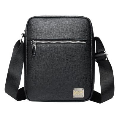 NSP N112 PROFESSIONAL ΤΣΑΝΤΑΚΙ CROSSBODY 5.5L ΔΕΡΜΑΤΙΝΟ BLACK