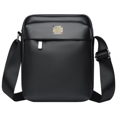 NSP N115 ELEGANT ΤΣΑΝΤΑΚΙ CROSSBODY 6L ΔΕΡΜΑΤΙΝΟ BLACK
