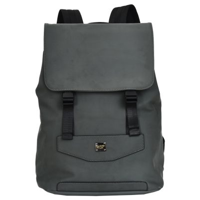 NSP N101 ALL SEASON ΤΣΑΝΤΑ ΠΛΑΤΗΣ/BACKPACK ΜΕ ΘΗΚΗ LAPTOP 16"/29L ΔΕΡΜΑΤΙΝΗ ΑΔΙΑΒΡΟΧΗ GREEN