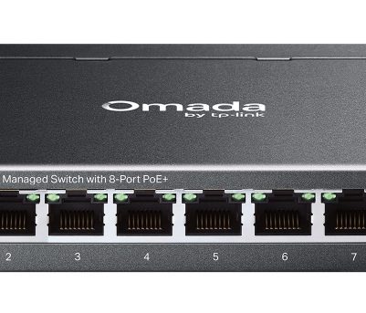 TP-LINK easy managed switch ES208GP, 8x Gigabit θύρες, PoE+, V1.0