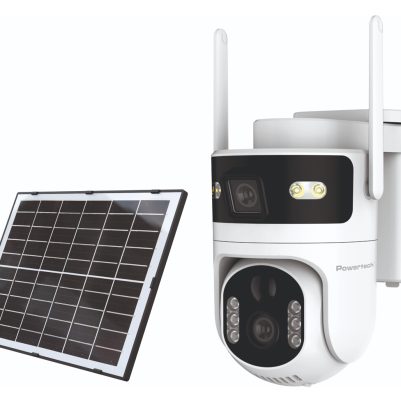 POWERTECH smart ηλιακή κάμερα PT-1547, dual lens, 4MP, 4G, PTZ, SD, IP65
