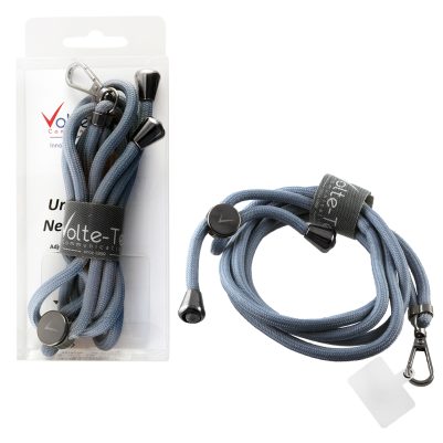 VOLTE-TEL NECK STRAP - ΛΟΥΡΑΚΙ ΛΑΙΜΟΥ ΓΙΑ ΘΗΚΕΣ ΓΚΡΙ ΑΝΟΙΧΤΟ VT14