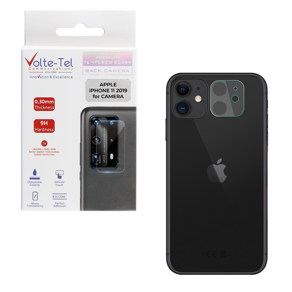 VOLTE-TEL TEMPERED GLASS IPHONE 11 2019 6.1" 9H 0.30mm FOR CAMERA
