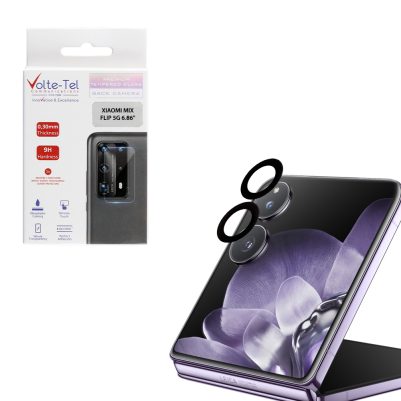 VOLTE-TEL CAMERA GLASS COVER XIAOMI MIX FLIP 5G 6.86" 9H 0.30MM EASY APPLICATION BLACK