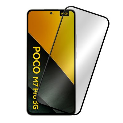 IDOL 1991 TEMPERED GLASS XIAOMI POCO M7 PRO 5G 6.67" 9H 0.25mm SPECIAL FULL COVER FULL GLUE BLACK