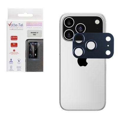 VOLTE-TEL CAMERA GLASS COVER IPHONE 17 PRO 6.3" 9H 0.30MM 3D AR ALUMINIUM-ELECTROPLATING FRAME BLUE