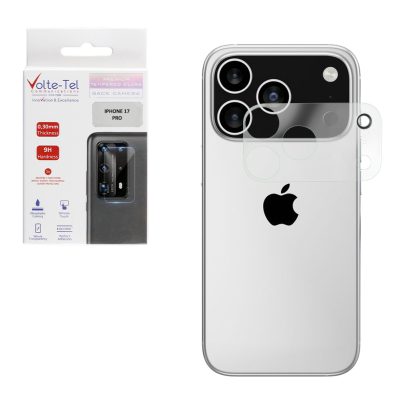 VOLTE-TEL TEMPERED GLASS IPHONE 17 PRO 6.3" 9H 0.25mm 3D CURVED FOR CAMERA TRANSPARENT