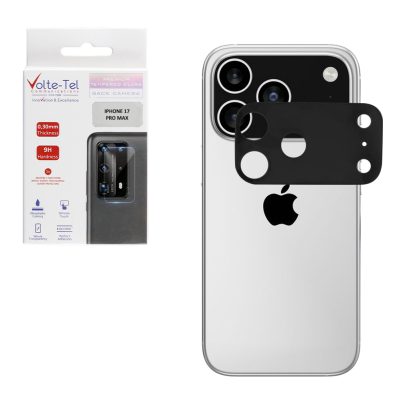 VOLTE-TEL TEMPERED GLASS IPHONE 17 PRO MAX 6.9" 9H 0.25mm 3D CURVED FOR CAMERA BLACK