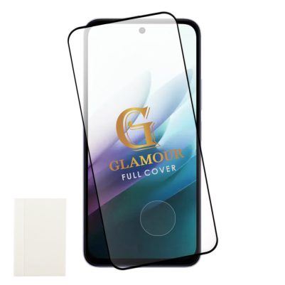 IDOL 1991 TEMPERED GLASS XIAOMI REDMI NOTE 15 4G 6.9" 9H 0.30mm GLAMOUR FULL COVER 3D FULL GLUE FINGERUNLOCK BLACK+SQUEEZY CARD