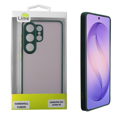LIME ΘΗΚΗ SAMSUNG S26 ULTRA 5G 6.9" HARDSHELL FUSION FULL CAMERA PROTECTION GREEN WITH YELLOW KEYS