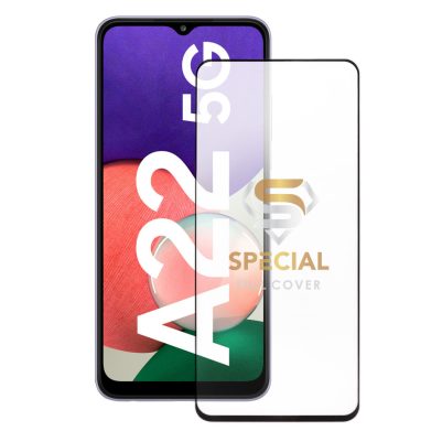 IDOL 1991 TEMPERED GLASS SAMSUNG A22 5G A226 6.6" 9H 0.25mm SPECIAL FULL COVER FULL GLUE BLACK