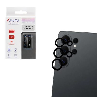 VOLTE-TEL CAMERA GLASS COVER SAMSUNG S26 ULTRA 5G 6.9" 9H 0.30MM PREMIUM EASY APPLICATION TITANIUM BLACK