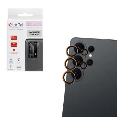 VOLTE-TEL CAMERA GLASS COVER SAMSUNG S26 ULTRA 5G 6.9" 9H 0.30MM PREMIUM EASY APPLICATION TITANIUM GOLD