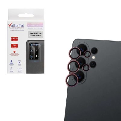 VOLTE-TEL CAMERA GLASS COVER SAMSUNG S26 ULTRA 5G 6.9" 9H 0.30MM PREMIUM EASY APPLICATION PINK