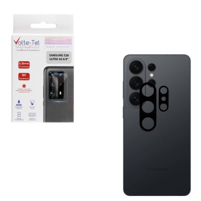 VOLTE-TEL TEMPERED GLASS SAMSUNG S26 ULTRA 5G 6.9" 9H 0.25mm 3D CURVED FOR CAMERA BLACK