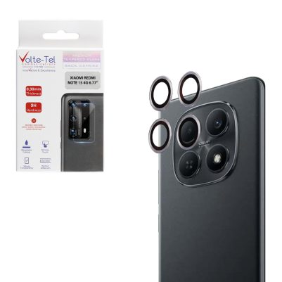 VOLTE-TEL CAMERA GLASS COVER XIAOMI REDMI NOTE 15 4G 6.77" 9H 0.30MM EASY APPLICATION SILVER
