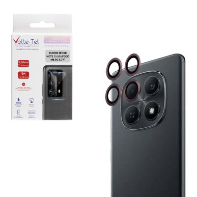 VOLTE-TEL CAMERA GLASS COVER XIAOMI REDMI NOTE 15 5G /POCO M8 5G 6.77" 9H 0.30MM EASY APPLICATION PINK