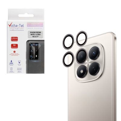 VOLTE-TEL CAMERA GLASS COVER XIAOMI REDMI NOTE 15 PRO 4G 6.77" 9H 0.30MM EASY APPLICATION SILVER