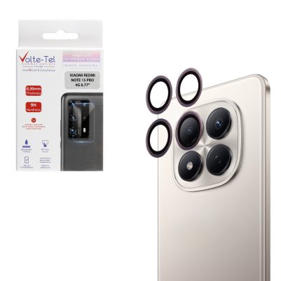 VOLTE-TEL CAMERA GLASS COVER XIAOMI REDMI NOTE 15 PRO 4G 6.77" 9H 0.30MM EASY APPLICATION PURPLE