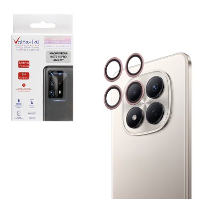 VOLTE-TEL CAMERA GLASS COVER XIAOMI REDMI NOTE 15 PRO 4G 6.77" 9H 0.30MM EASY APPLICATION PINK