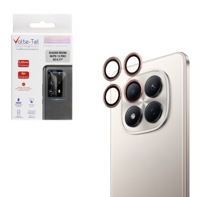 VOLTE-TEL CAMERA GLASS COVER XIAOMI REDMI NOTE 15 PRO 5G 6.77" 9H 0.30MM EASY APPLICATION GOLD