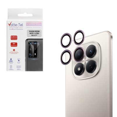 VOLTE-TEL CAMERA GLASS COVER XIAOMI REDMI NOTE 15 PRO 5G 6.77" 9H 0.30MM EASY APPLICATION PURPLE