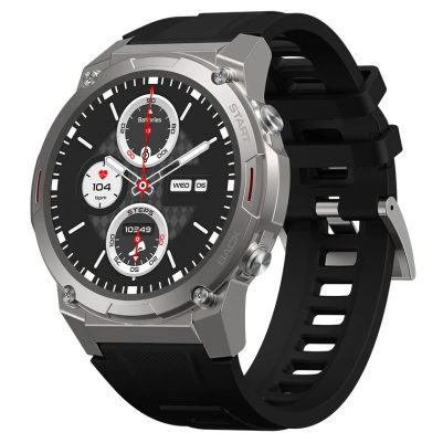 ZEBLAZE smartwatch Vibe 7 Pro, heart rate, 1.43" AMOLED, 3 ATM, ασημί