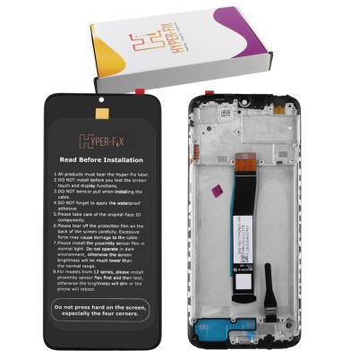 XIAOMI REDMI 10C/POCO C40 ΟΘΟΝΗ + TOUCH SCREEN + LENS + FRAME HF-560001C3QA00 BLACK HYPER-FIX SERVICE PACK