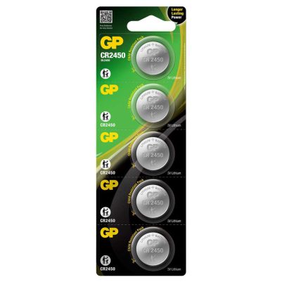 GP ΜΠΑΤΑΡΙΕΣ ΝΟΜΙΣΜΑΤΟΣ ΛΙΘΙΟΥ CR2450 3V Li-ion 1 ΤΕΜ. 5/BLISTER