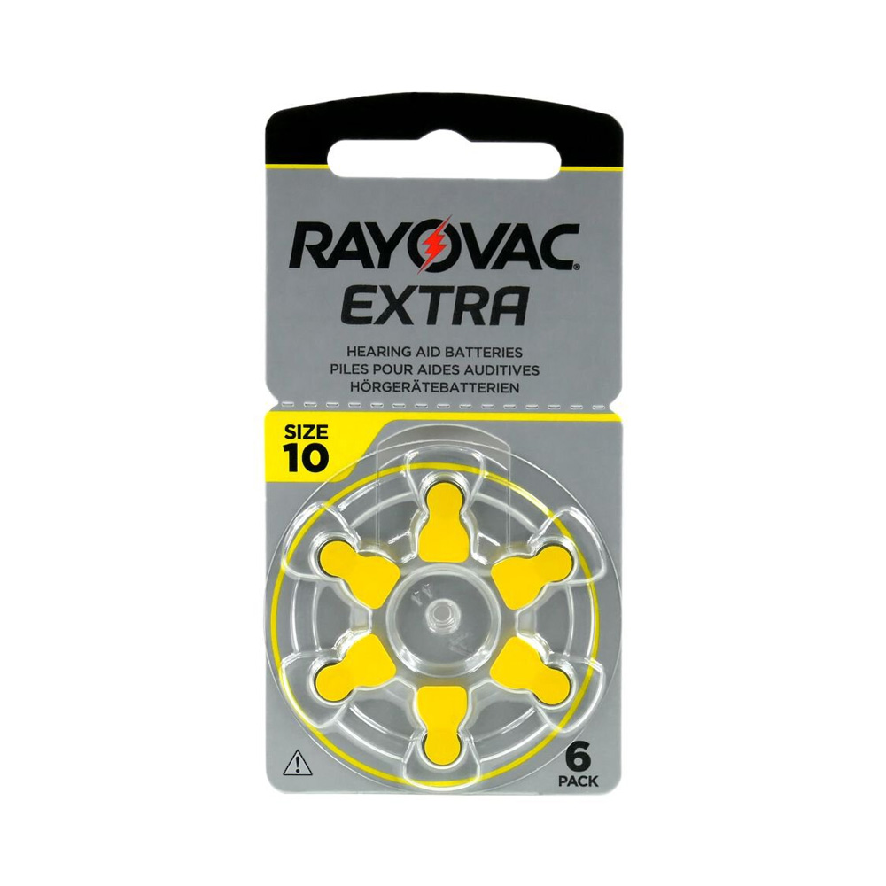 RAYOVAC ΜΠΑΤΑΡΙΕΣ ΑΚΟΥΣΤΙΚΩΝ ΒΑΡΗΚΟΪΑΣ EXTRA ADVANCED SIZE 10/PR70/ZA10/PR10 1.45V mAh 6/BLISTER