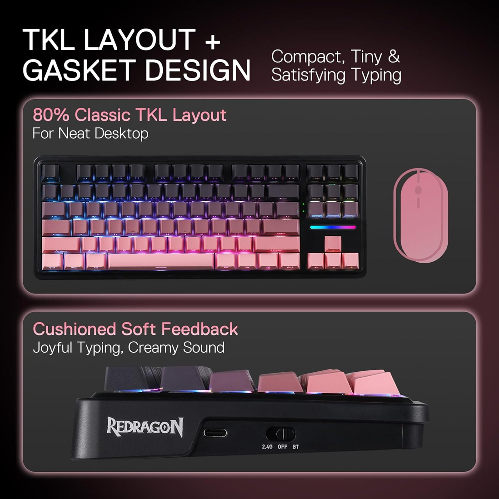 Gaming πληκτρολόγιο - Redragon K728SP-RGB-PRO - Image 11