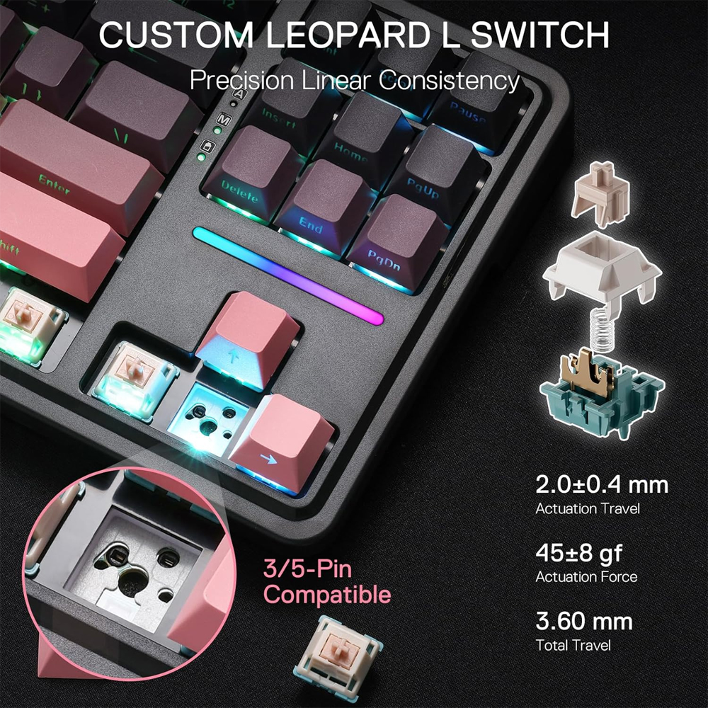 Gaming πληκτρολόγιο - Redragon K728SP-RGB-PRO - Image 12