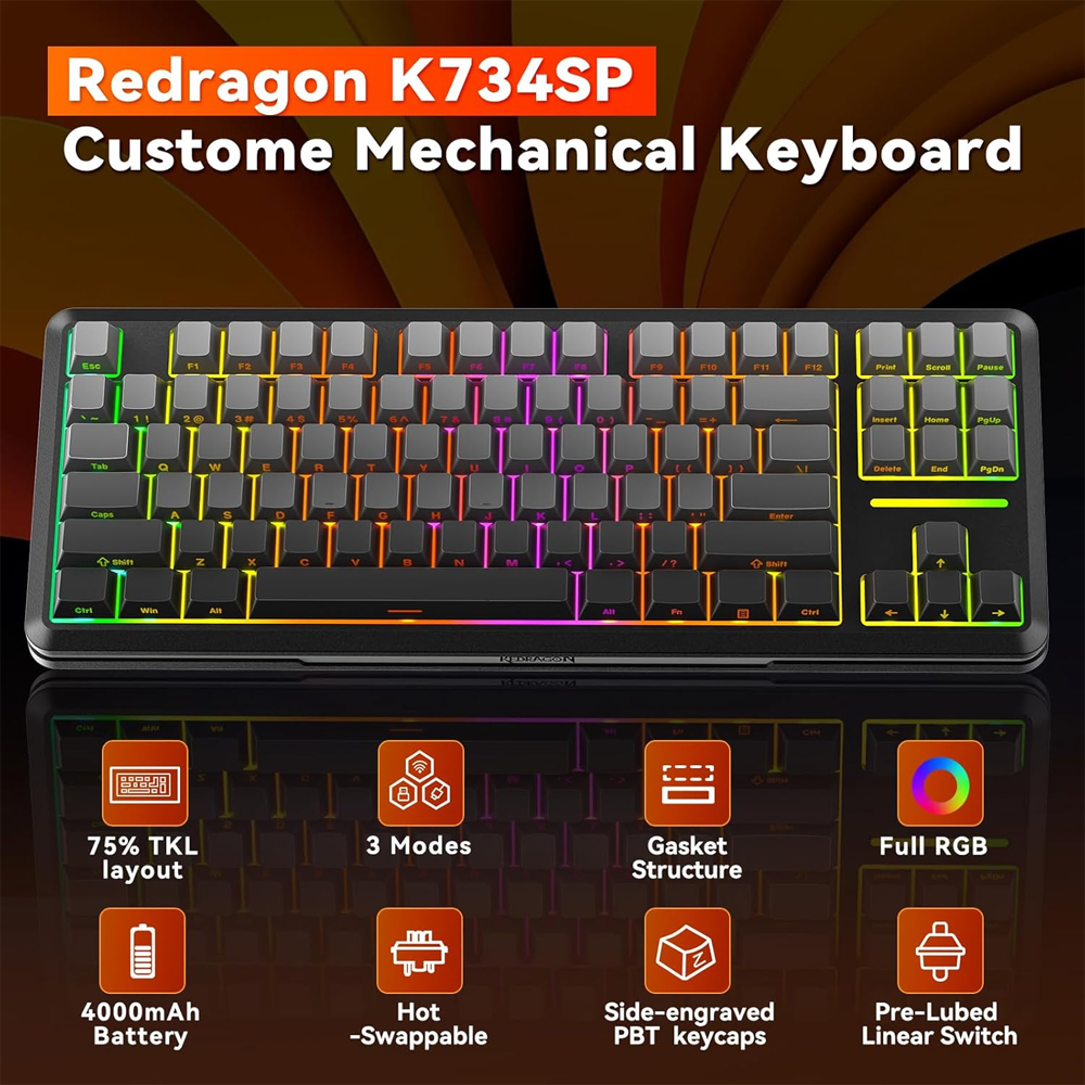 Gaming πληκτρολόγιο - Redragon K734SP-RGB-PRO - Image 6