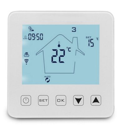 Hysen HY08WE-4-WIFI Έξυπνος Θερμοστάτης καλοριφέρ Smart WiFi & Internet control  (WH)