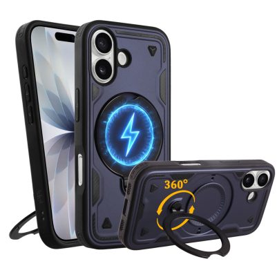 IDOL 1991 ΘΗΚΗ IPHONE 17 6.3" ARMOR TPU HYPER MAGSAFE STAND CAMERA GUARD BLUE