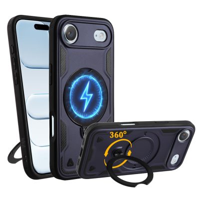 IDOL 1991 ΘΗΚΗ IPHONE 17 AIR 6.5" ARMOR TPU HYPER MAGSAFE STAND CAMERA GUARD BLUE