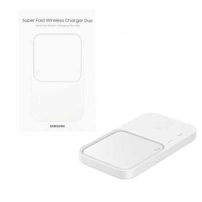 WIRELESS CHARGER DUO SAMSUNG EP-P5400BWEGEU 2 in 1 15W FAST CHARGE QI PAD - ADAPTER WHITE PACKING OR