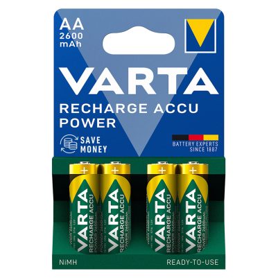 VARTA ΜΠΑΤΑΡΙΕΣ ΕΠΑΝΑΦΟΡΤΙΖΟΜΕΝΕΣ AA/HR06 1.2V 2600mAh Ni-MH RECHARGE ACCU POWER READY TO USE 4/BLISTER
