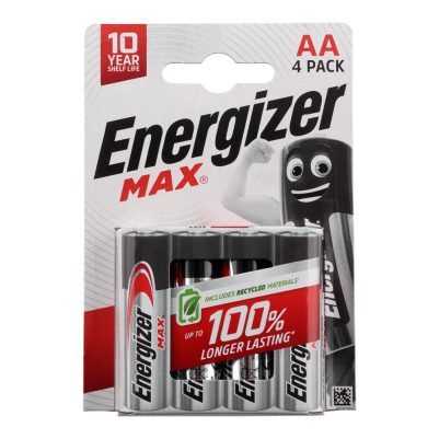 ENERGIZER ΜΠΑΤΑΡΙΕΣ ΑΛΚΑΛΙΚΕΣ AA LR06 1.5V MAX 4/BLISTER