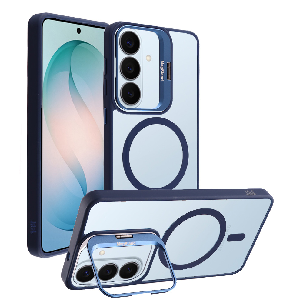 IDOL 1991 ΘΗΚΗ SAMSUNG S26 5G S942 6.3" MAGSTAND CLEAR TPU HYPER MAGSAFE CAMERA GUARD BLUE