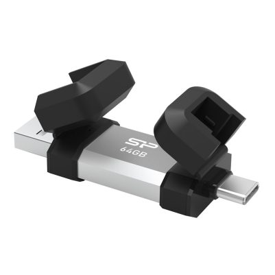 SILICON POWER USB - TYPE C FLASH DRIVE 64GB 200MB/s USB 3.2+OTG C51 SP064GBUC3C51V1S