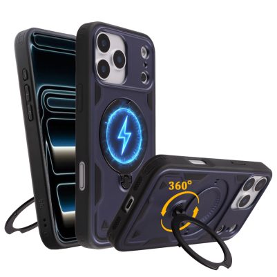 IDOL 1991 ΘΗΚΗ IPHONE 17 PRO MAX 6.9" ARMOR TPU HYPER MAGSAFE STAND CAMERA GUARD BLUE