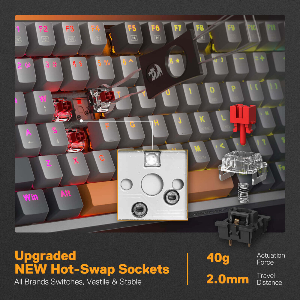 Gaming πληκτρολόγιο - Redragon Olaf K648GG-RGB - Image 5