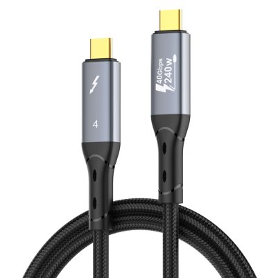 LDNIO καλώδιο USB-C TC-11c, 240W, 40Gbps, 8K/60Hz, 1m, μαύρο
